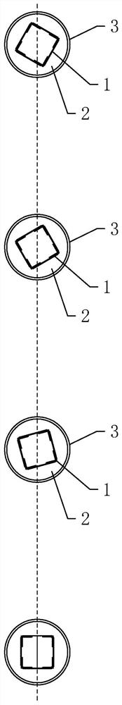 Precise steel latticed column mounting method applied to foundation pit support engineering