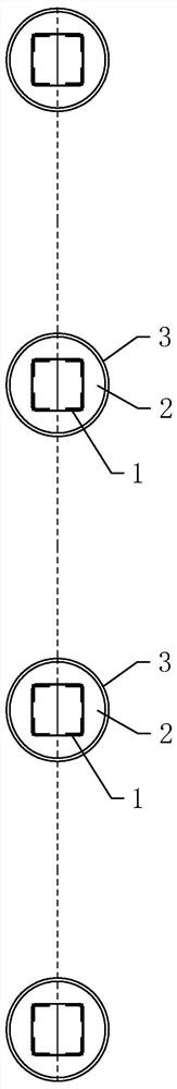 Precise steel latticed column mounting method applied to foundation pit support engineering