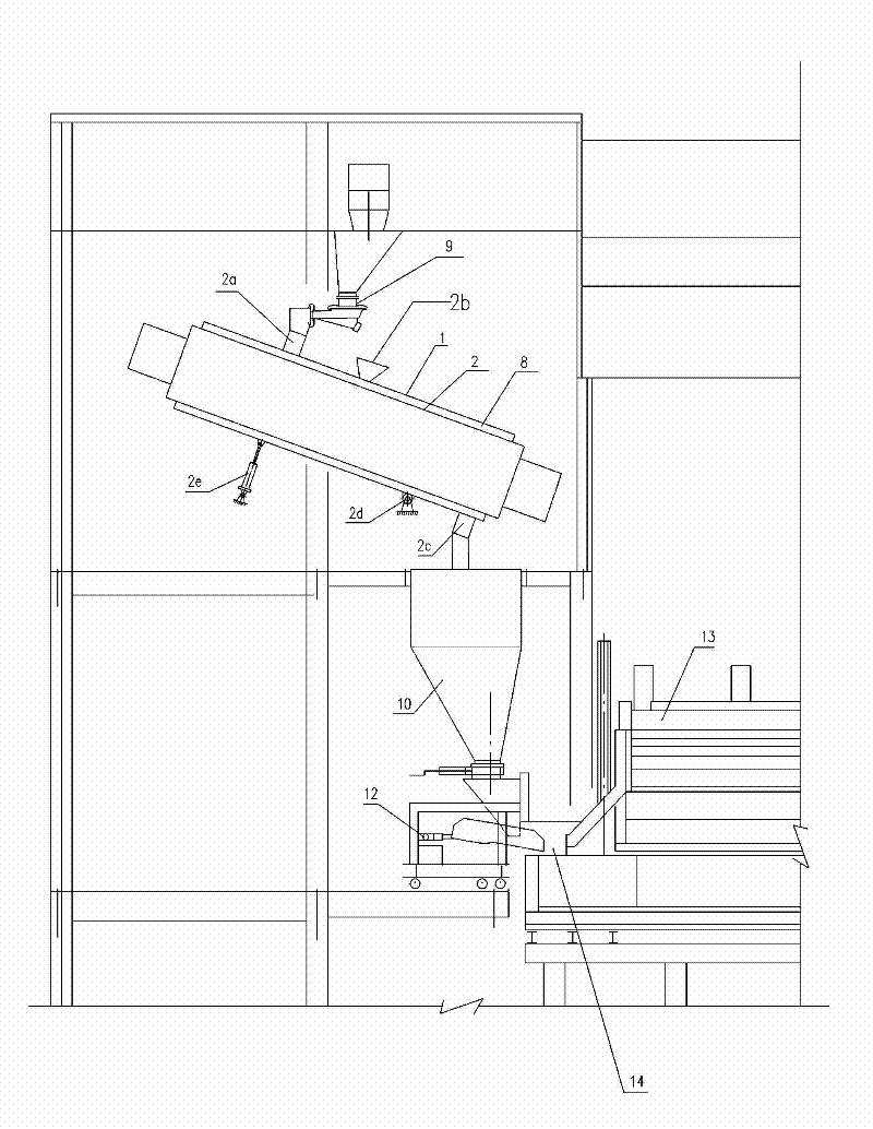 Flue gas latent energy recovery method in glass smelting kiln