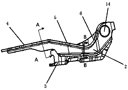 Hair cover hinge structure