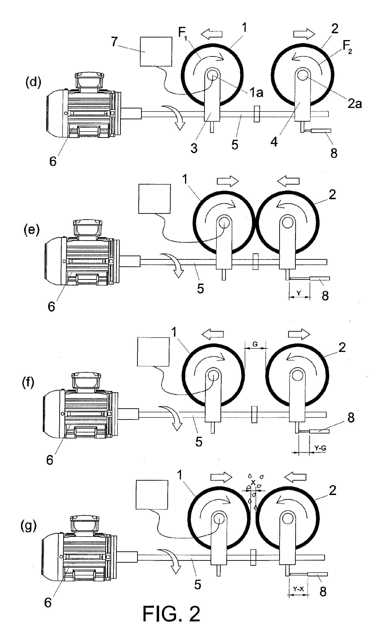 Device For Regulating And Adjusting The Position Of Rollers In Peeling And Re-Peeling Machines For Almonds And Similar Dried Fruits