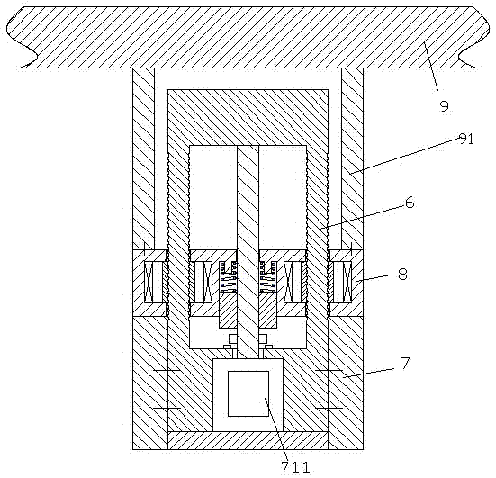 Height-adjustable medical bearing platform