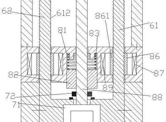 Height-adjustable medical bearing platform