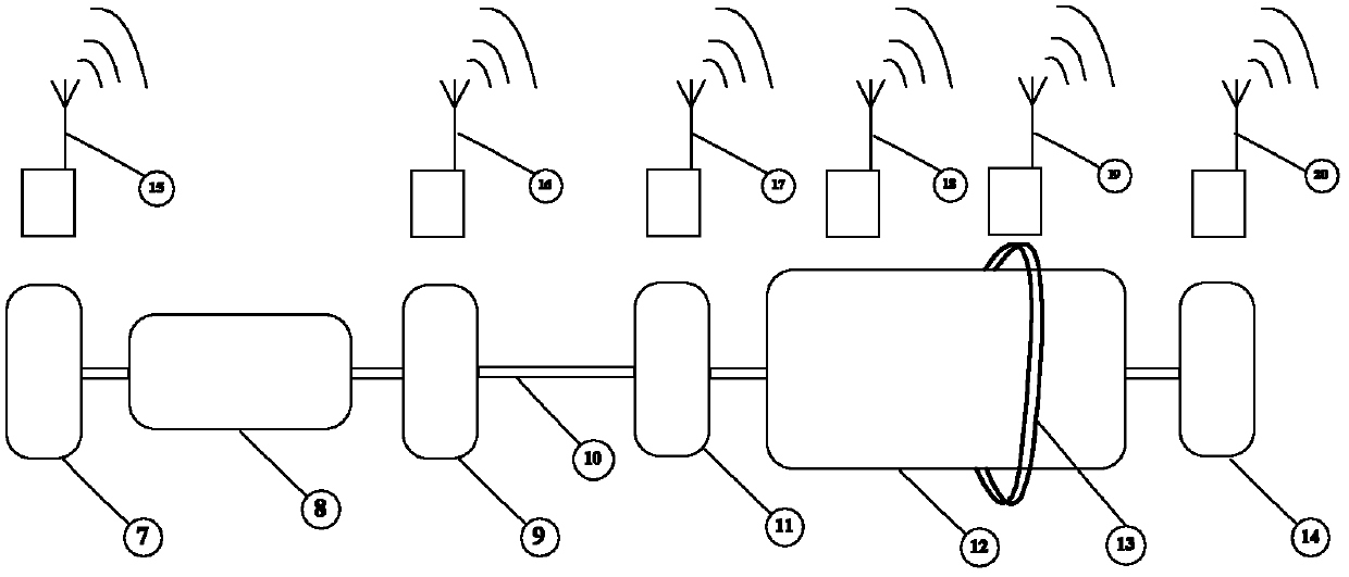 Wireless sensor network-based monitoring and early warning method for running state of mine ventilator