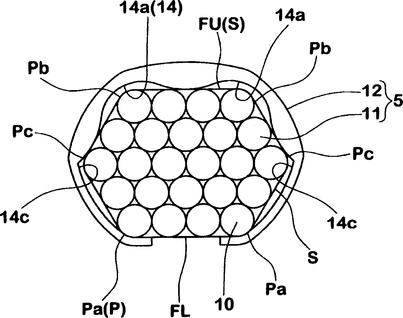 Bead core of pneumatic tire