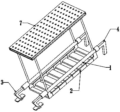 Sunshade and windproof accommodation ladder for sightseeing fishing boat