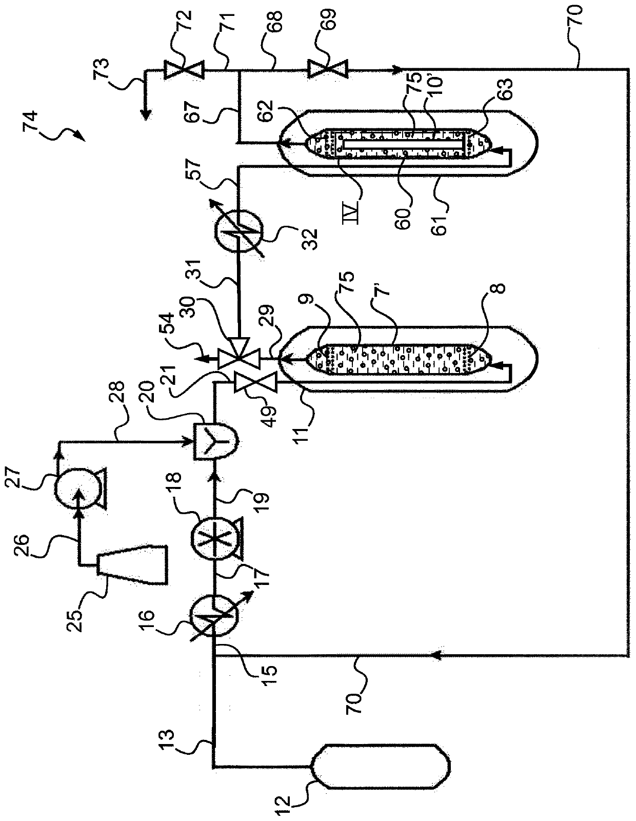 Process for supercritical or subcritical partial delignification and filling of a lignocellulosic material