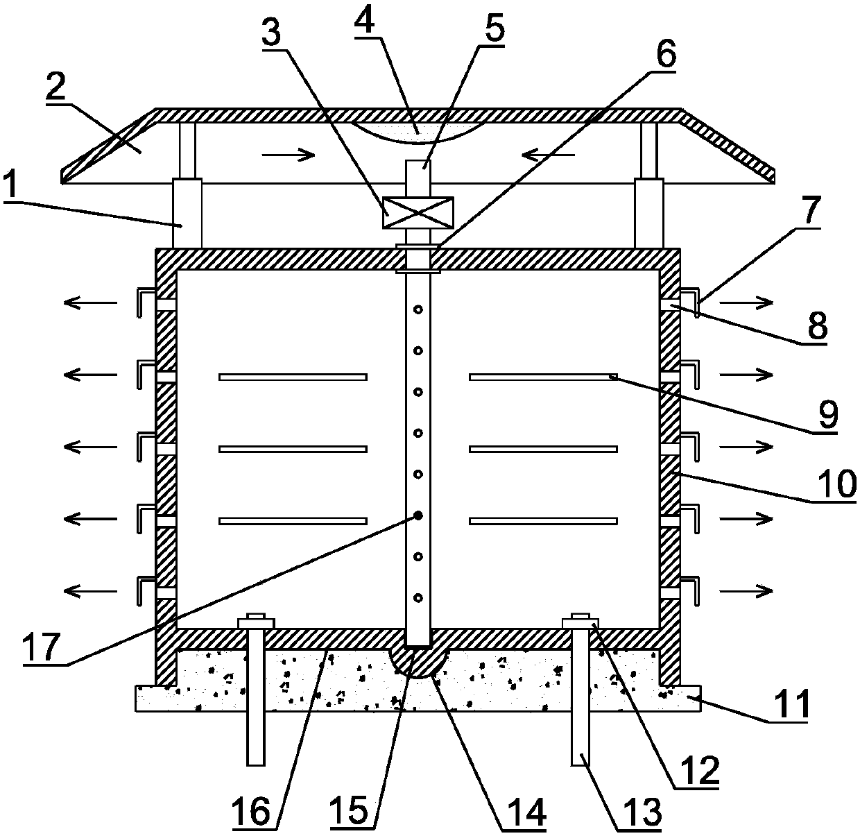 Adjustable heat-dissipation-type anti-theft damping electricity cabinet