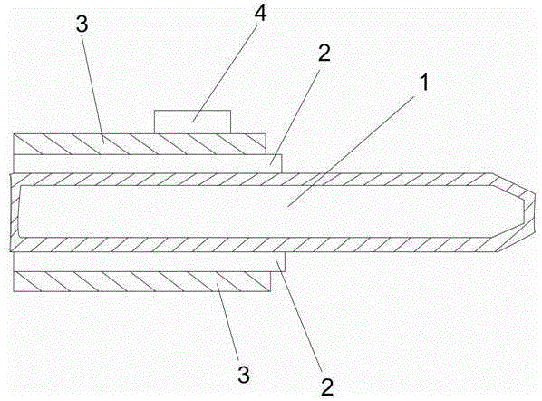 Heat pipe with primary conductive circuit and preparation process thereof