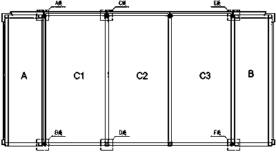 Aluminum alloy modular house quick installation structure