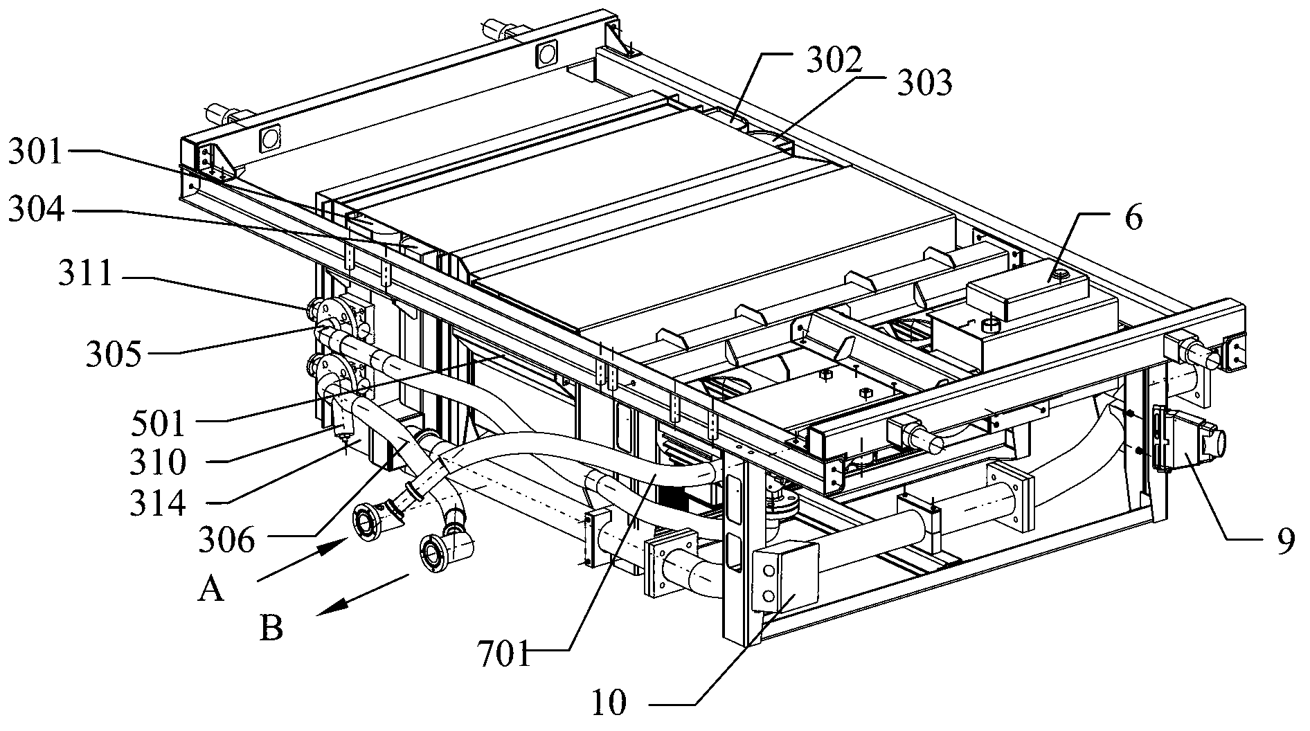 Cooling unit for traction system