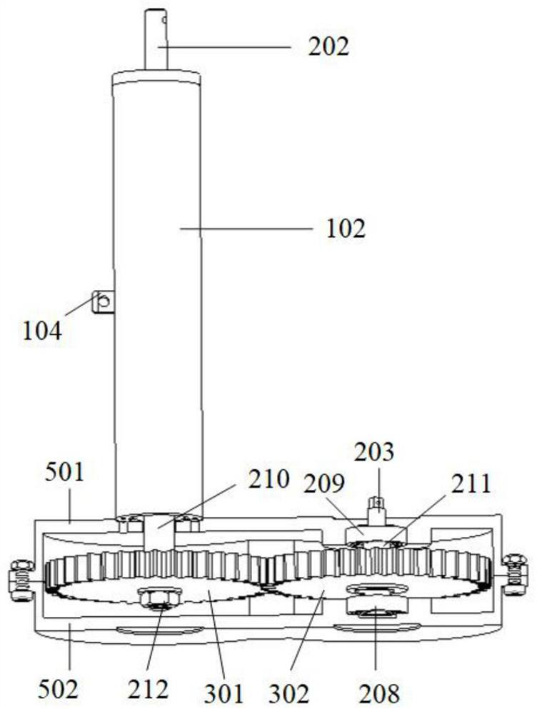 Adjustable underwater explosion jet pipe mounting and dismounting tool