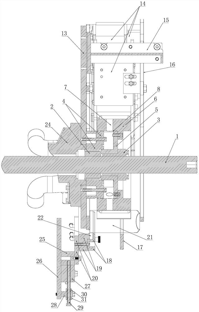 An air cushion floating non-contact waxing mechanism