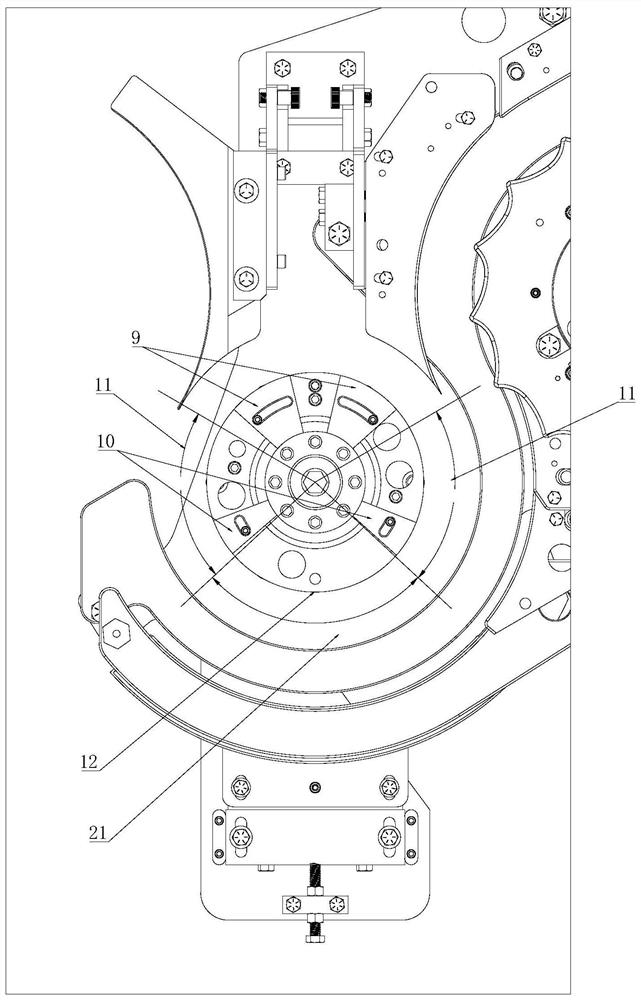 An air cushion floating non-contact waxing mechanism