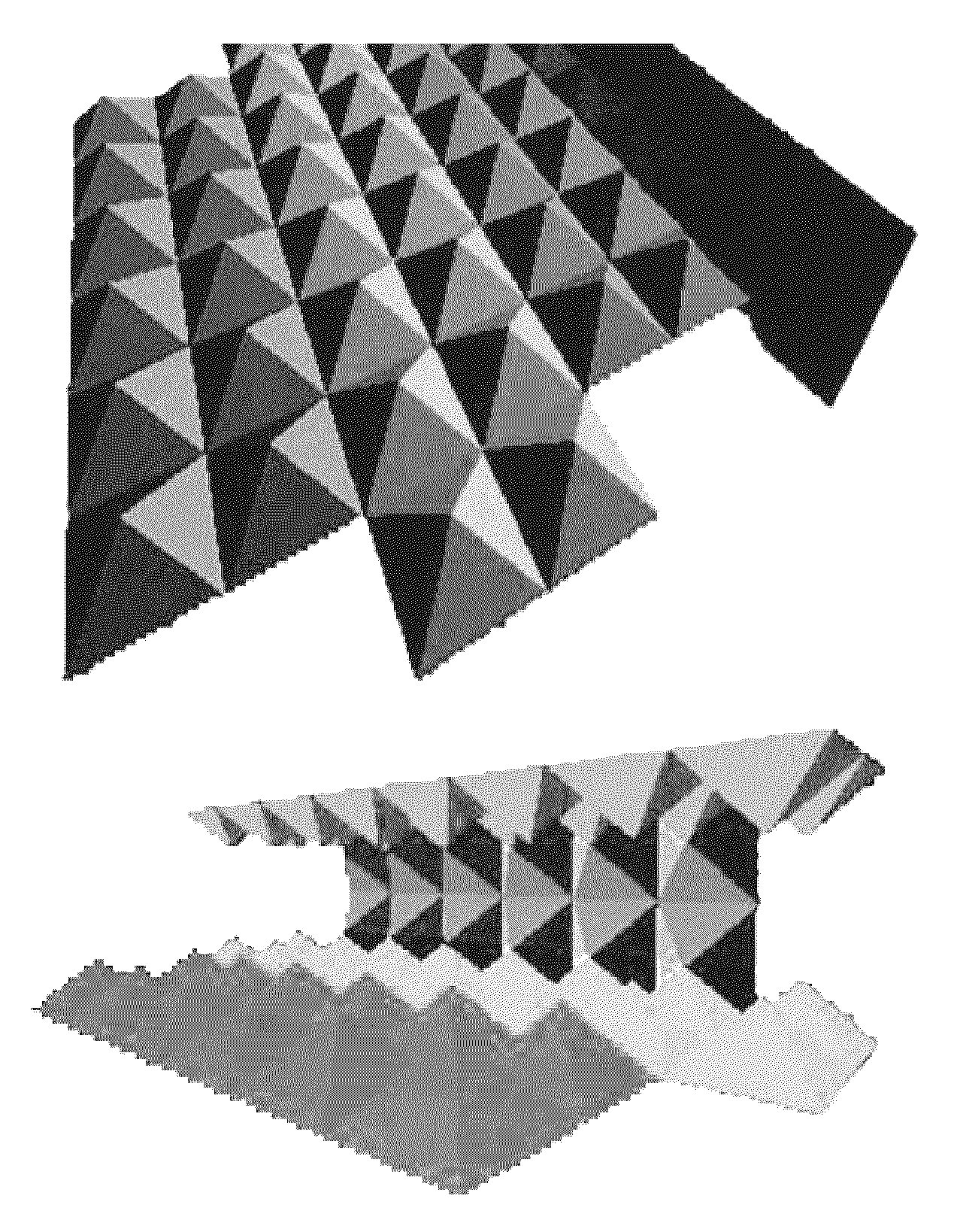 Packaging/construction material to make variable sized structures with intrinsic cushioning