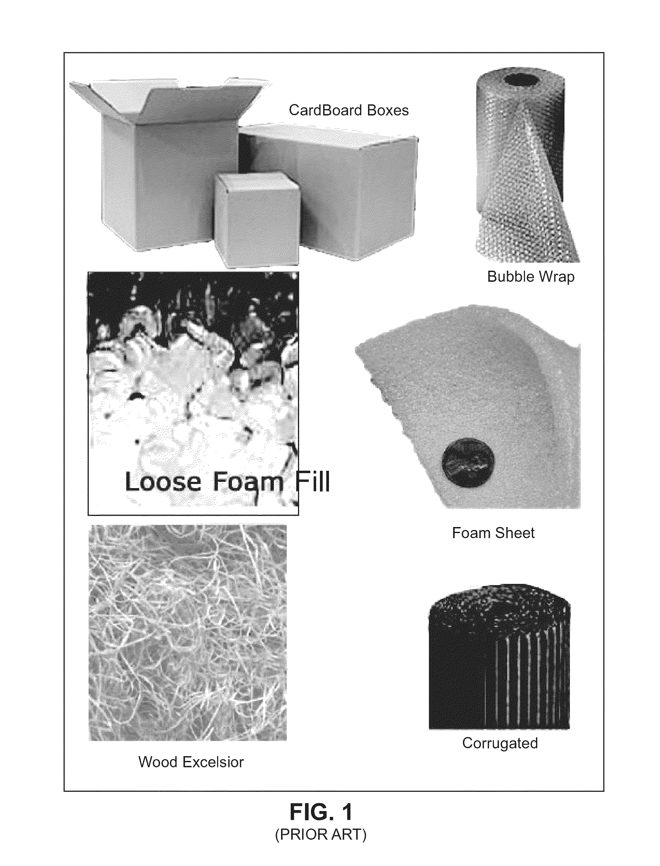 Packaging/construction material to make variable sized structures with intrinsic cushioning