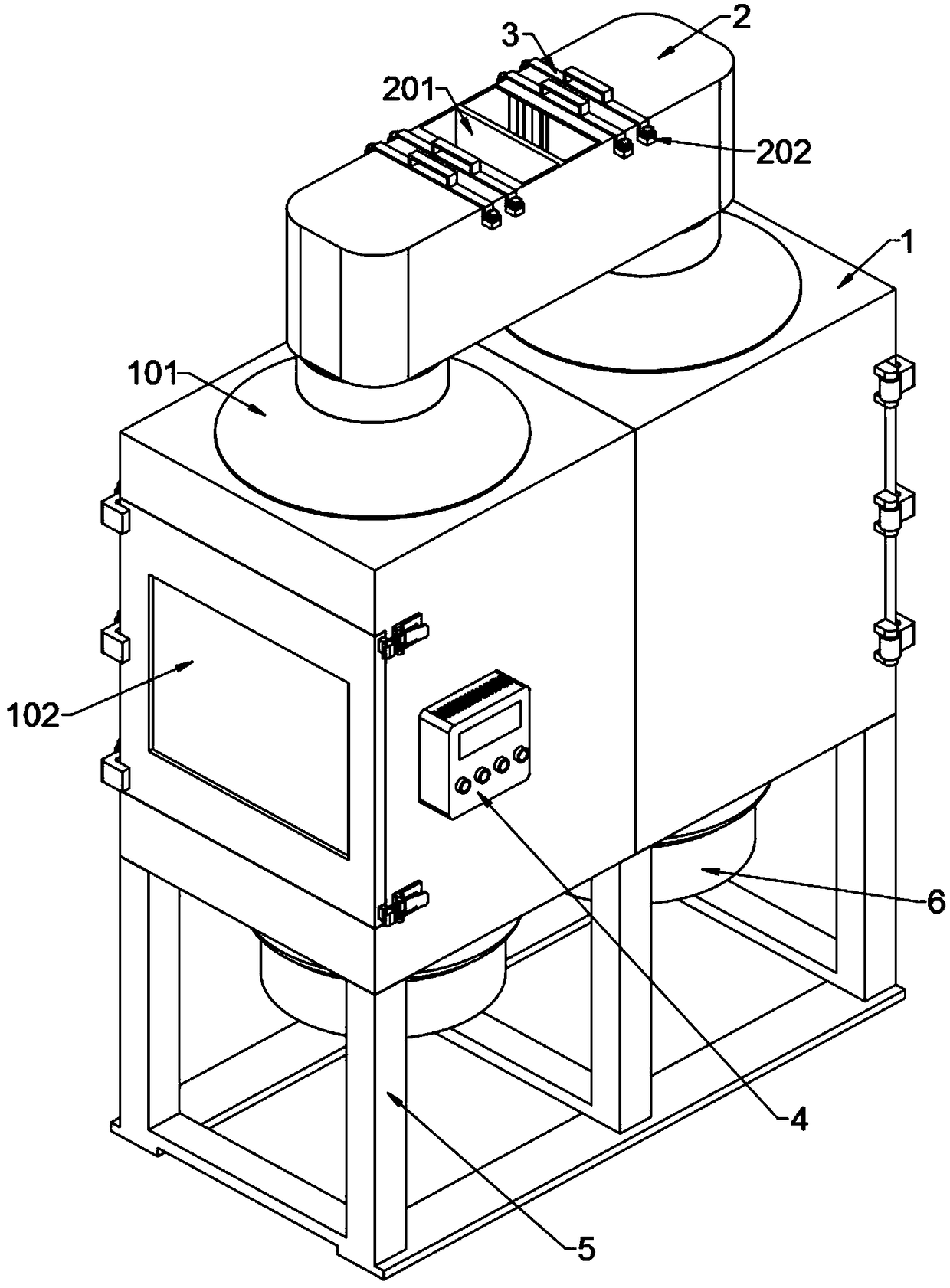 Self-service multi-book sterilization machine for libraries