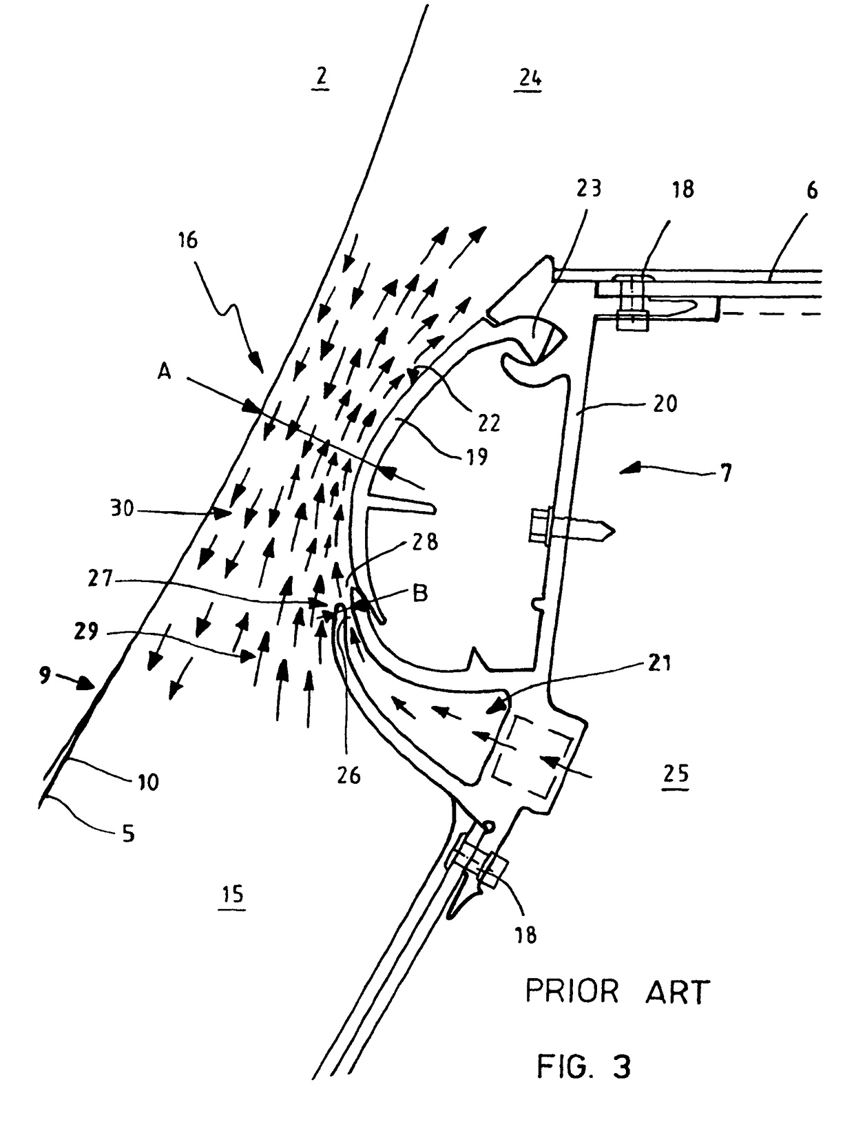 Apparatus and method of sealing of a pocket space between drying cylinders in a paper machine or a board machine