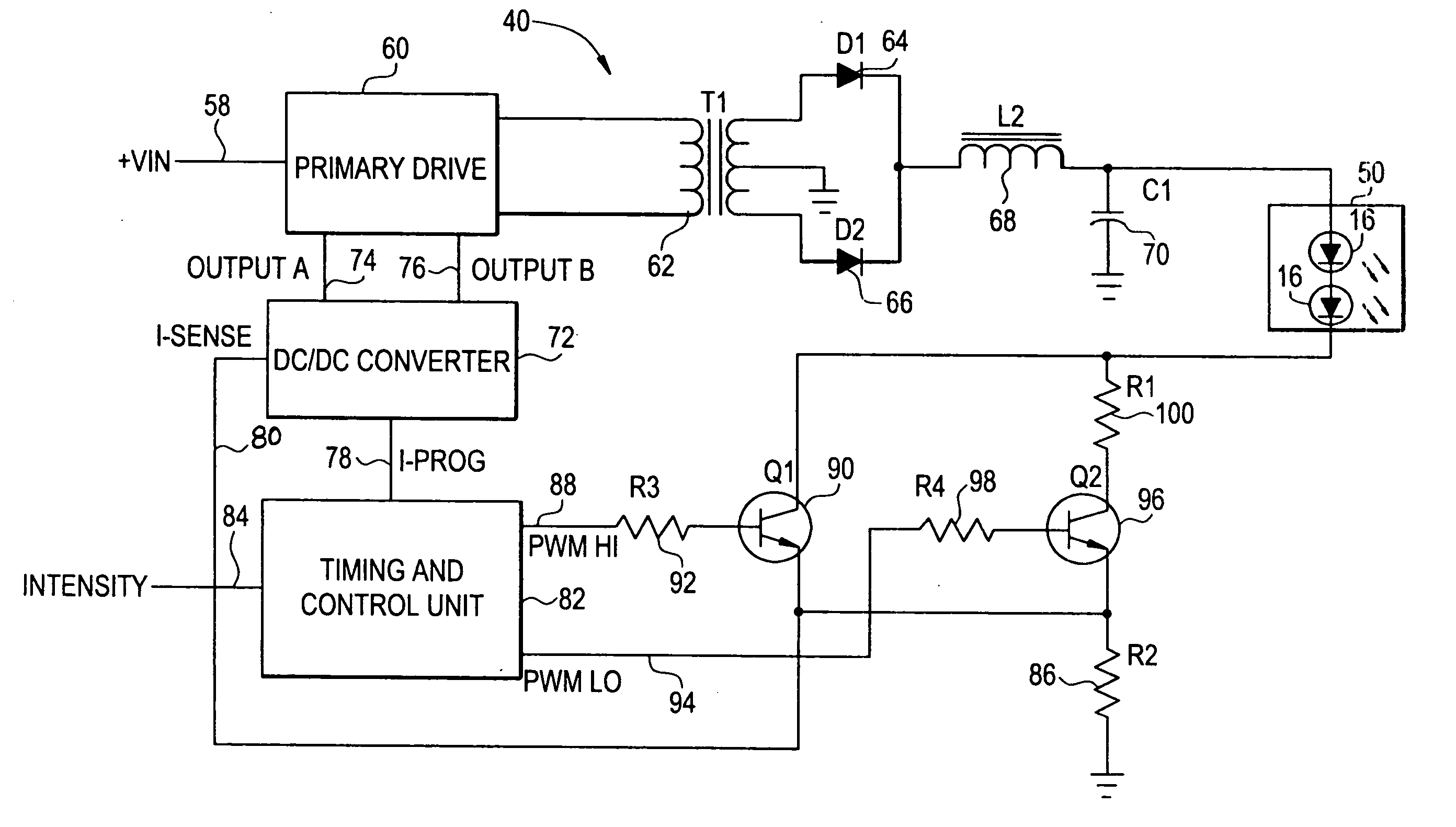 Method, apparatus, and system for driving LED's