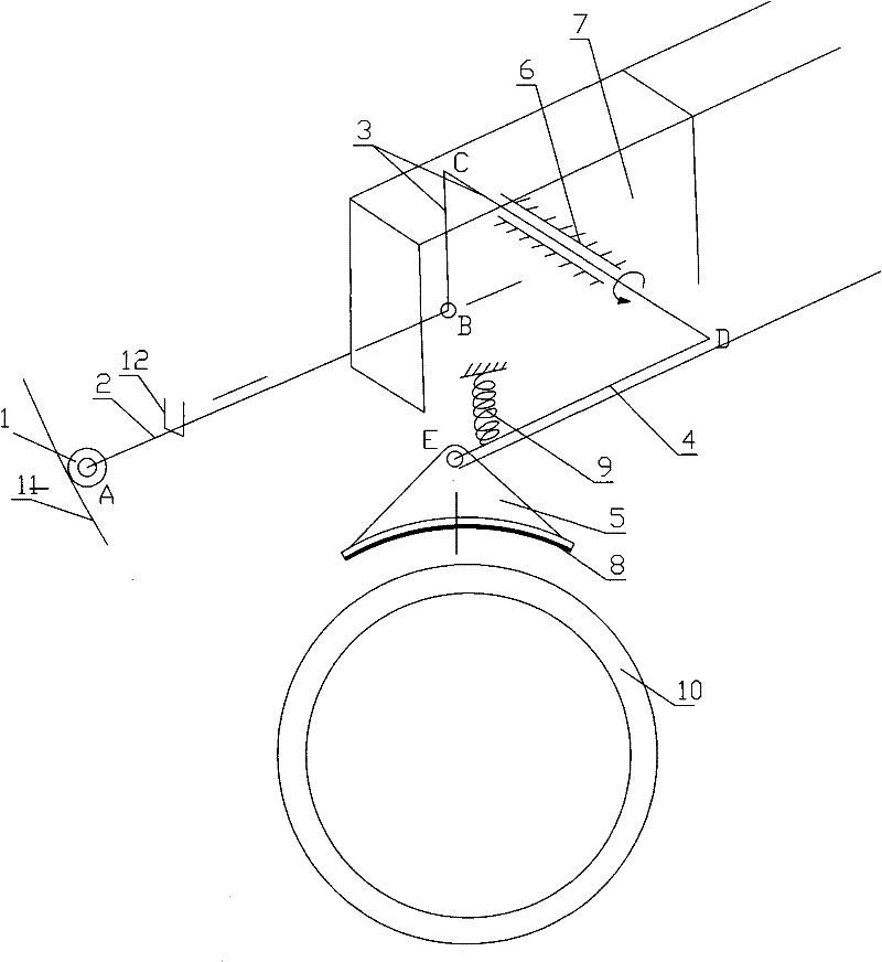 Device for cushioning automobile crash by tires