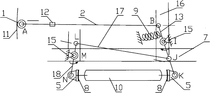 Device for cushioning automobile crash by tires