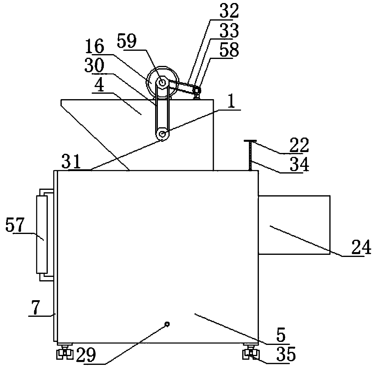 Efficient slicing and powdering device for traditional Chinese medicine decoction pieces