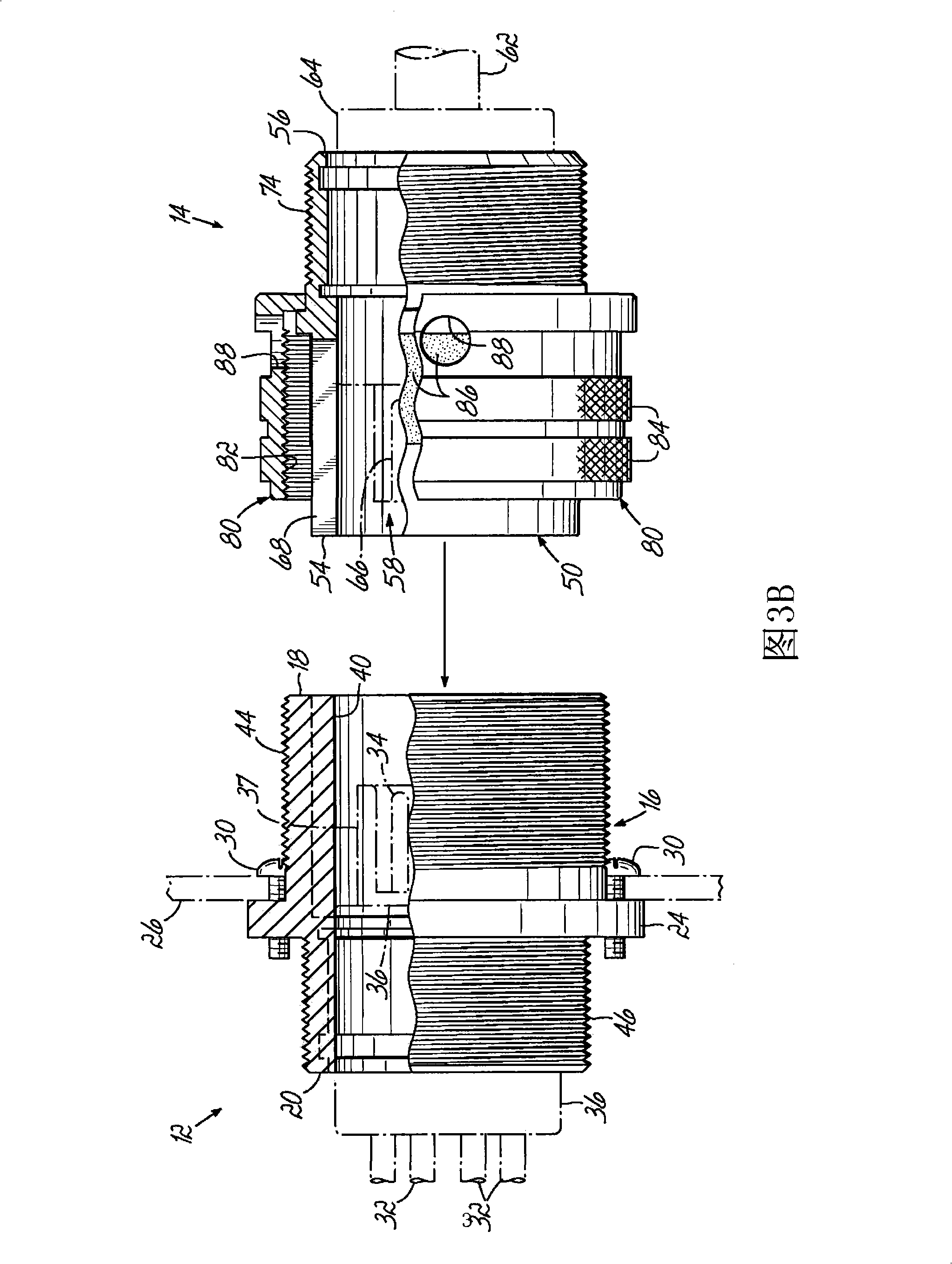 High-voltage electrical connector with visual indicator