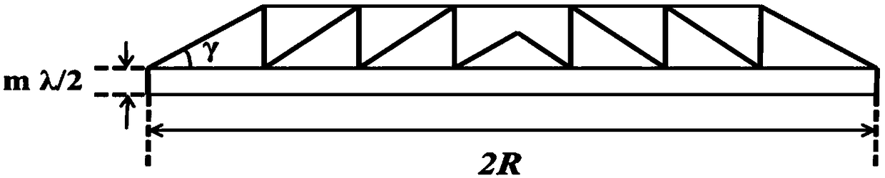 Non-diffraction phase plate in microwave frequency band and manufacturing method thereof