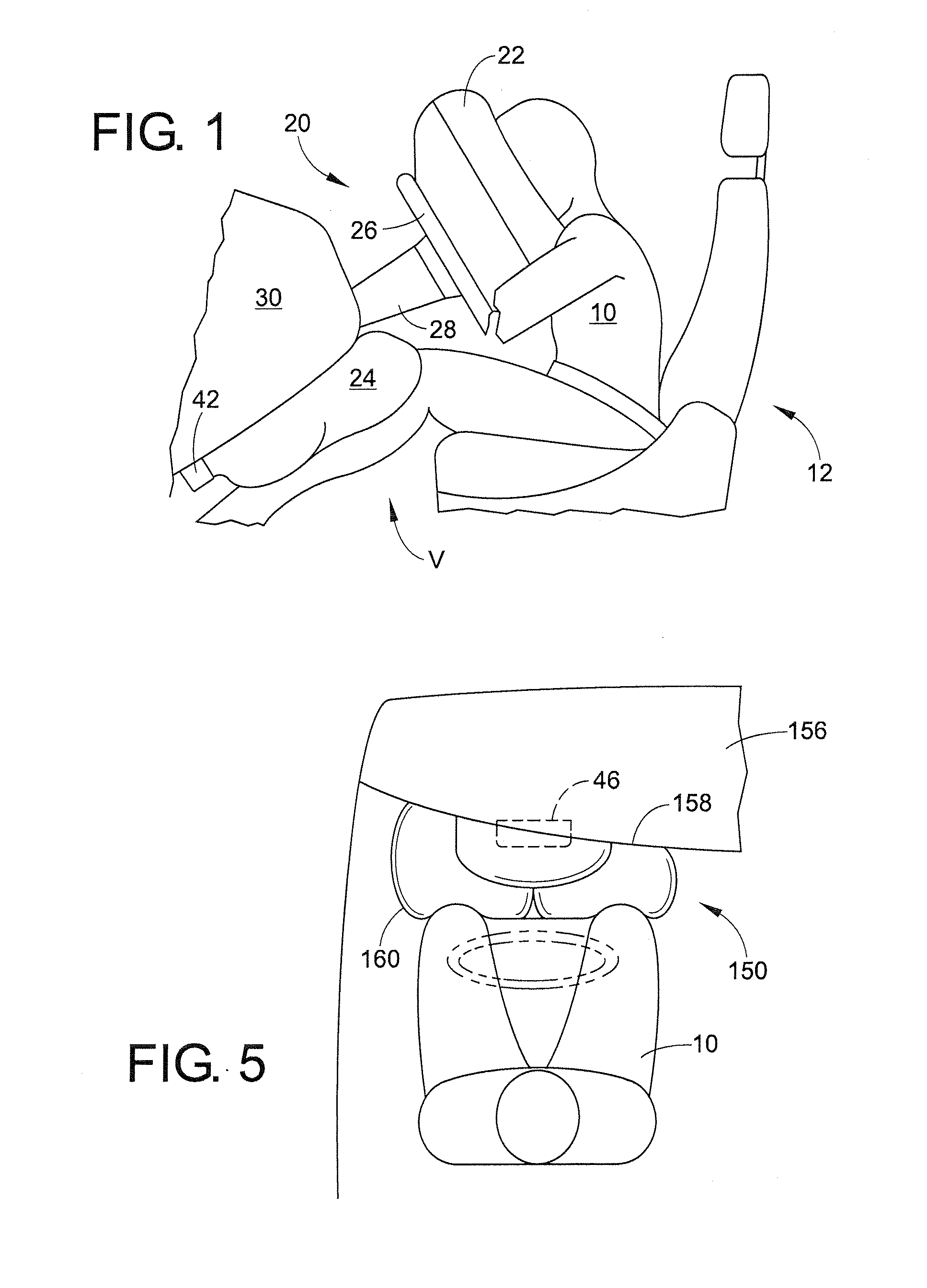 Multi-chamber knee airbag