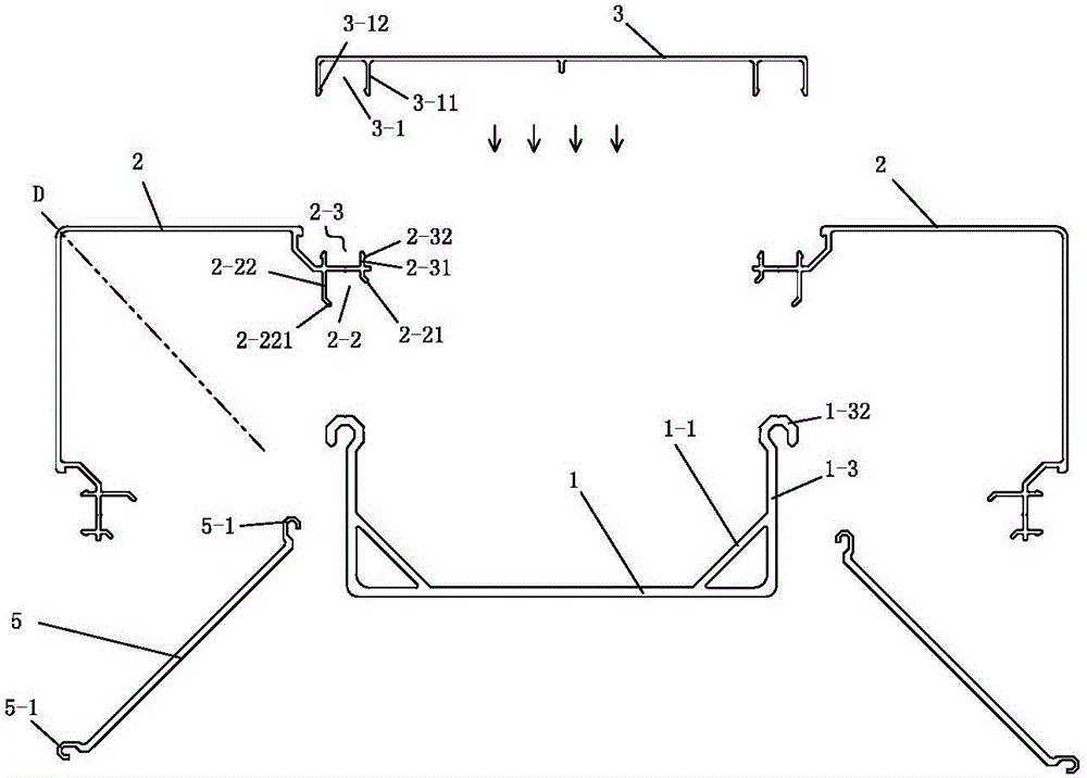 Novel decoration aluminum buckle plate of house stand column