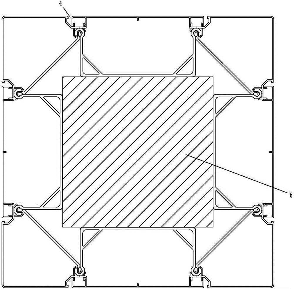 Novel decoration aluminum buckle plate of house stand column