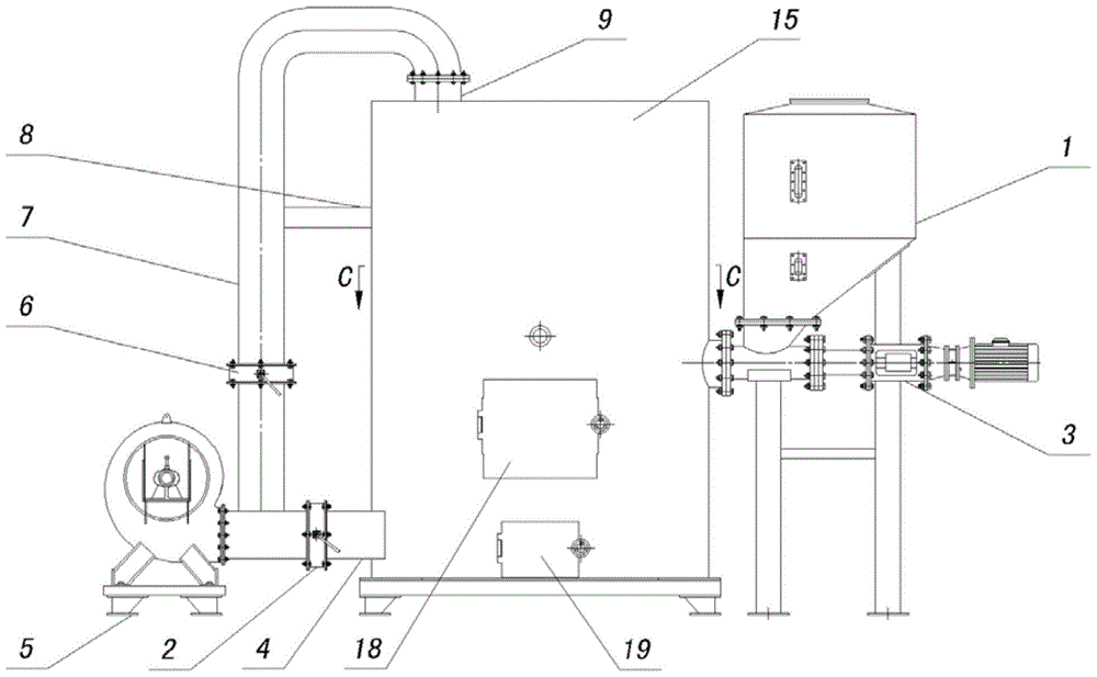 An anti-slagging biomass particle combustion device