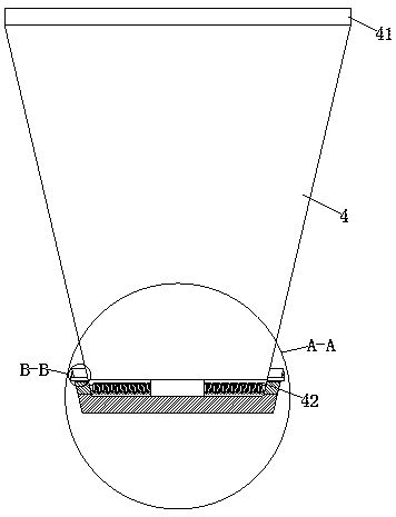 Connecting and fixing device for garbage can