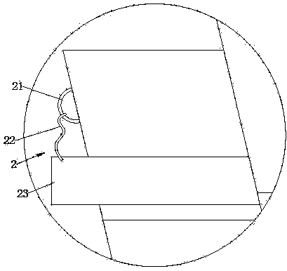 Connecting and fixing device for garbage can