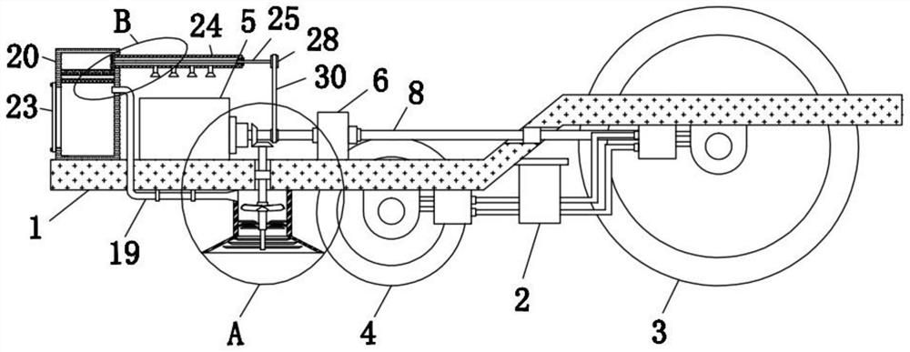 Hydraulic walking device of sunflower picking machine