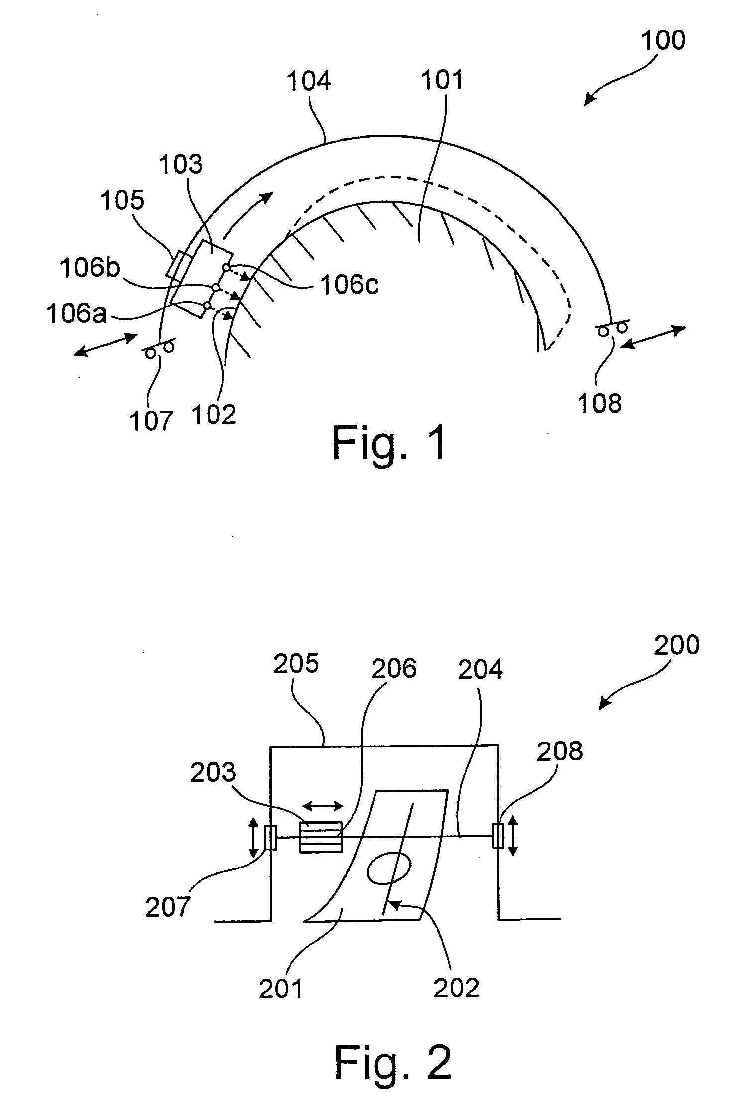 Painting device, painting arrangement, method for painting a curved surface of an object, and use of an inkjet device for painting an aircraft