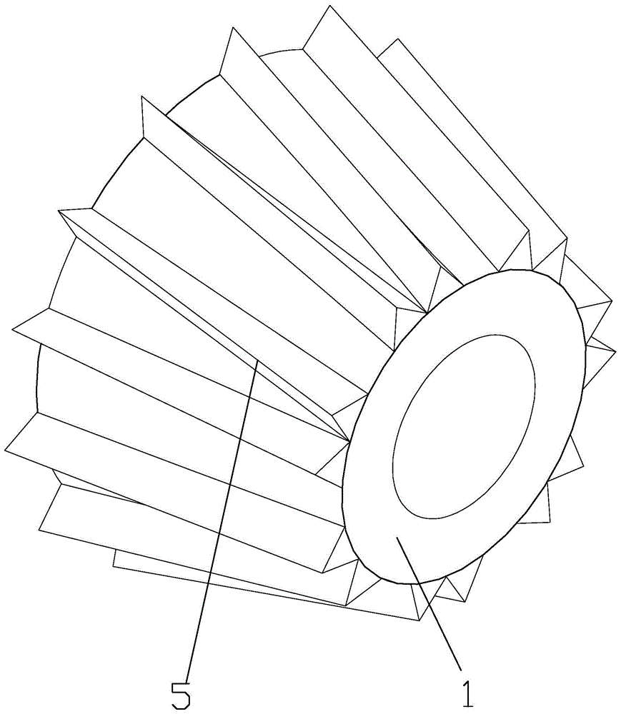 Technology for cold rolling extrusion teeth of cylindrical end face