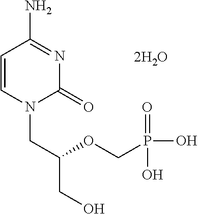 Methods of reducing nephrotoxicity in subjects administered with nucleoside phosphonates