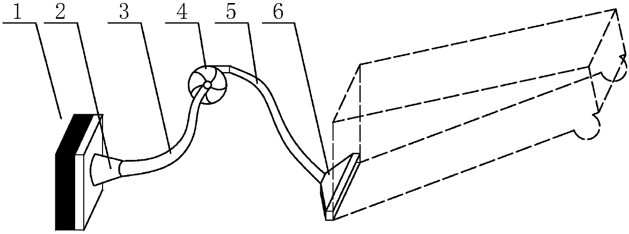 Cross-flow hot-air type combine harvester humid material conveying feeding device