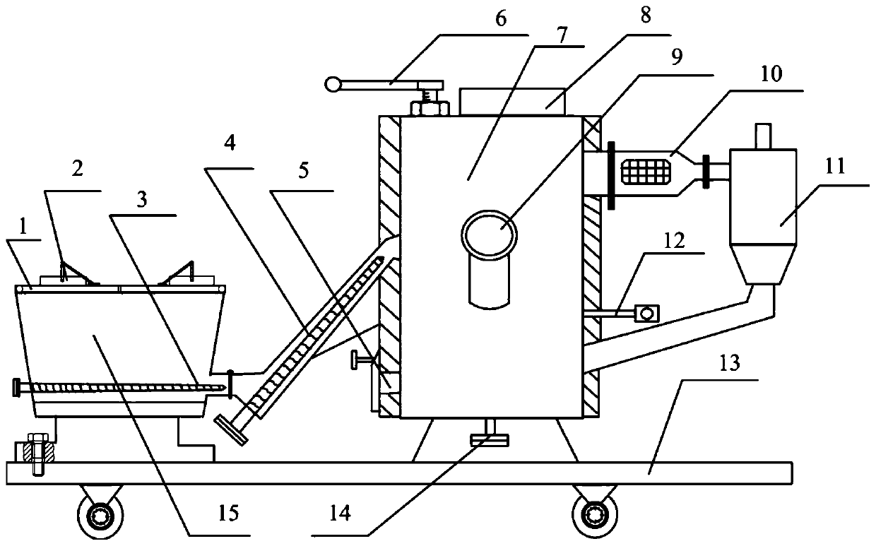 Inclined feeding type agricultural and forestry biomass particle combustion furnace