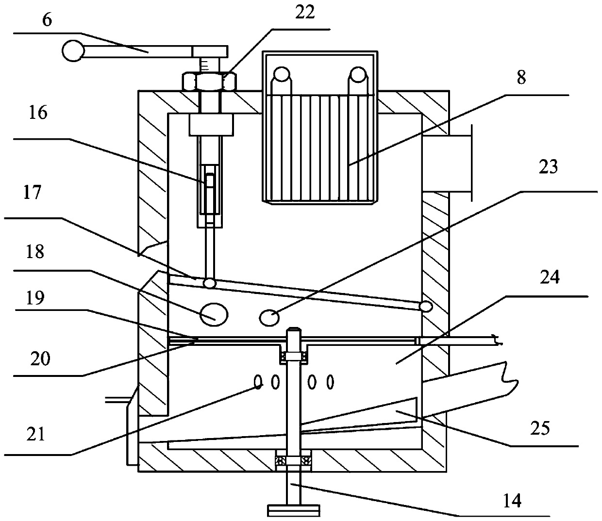 Inclined feeding type agricultural and forestry biomass particle combustion furnace