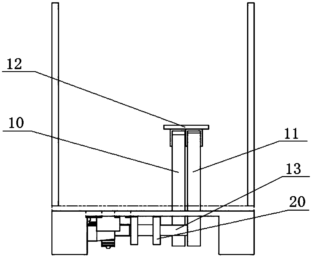 A standing lower limb exercise rehabilitation device