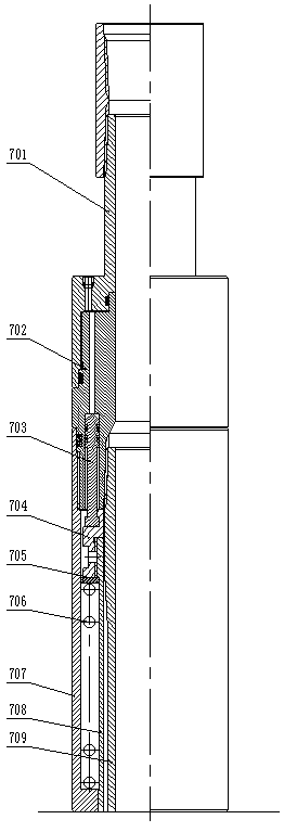 Time-sharing water injection tubular column and time-sharing water injection method