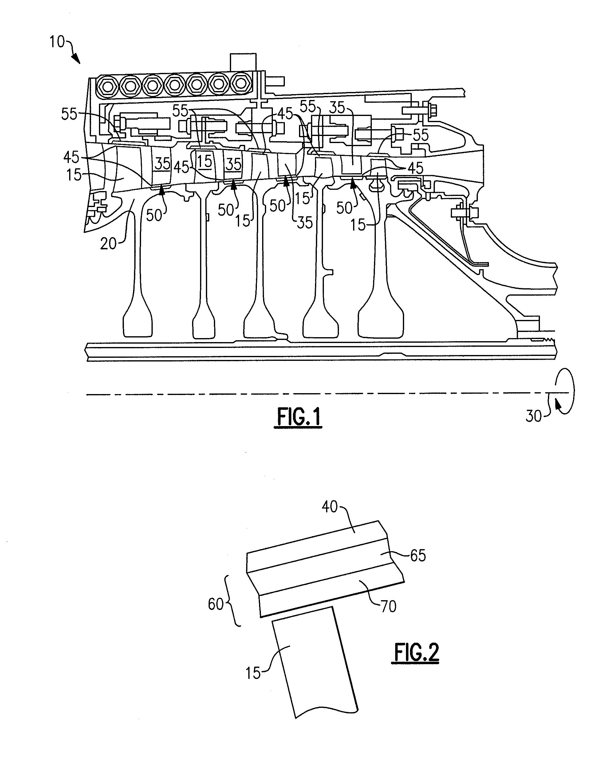 Blade air seal with integral barrier