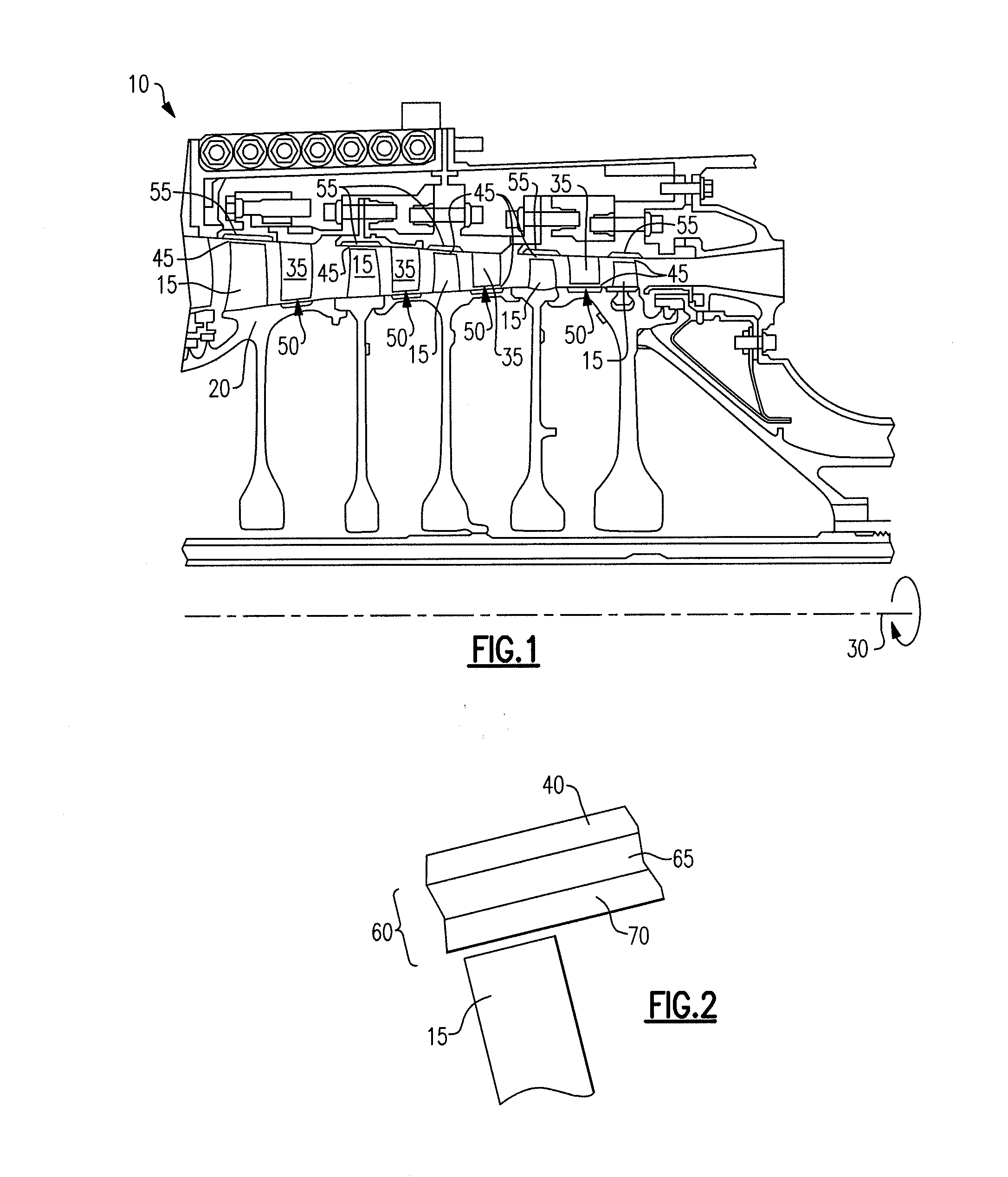 Blade air seal with integral barrier