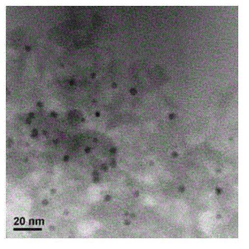 Sintering-resisting loading type nanometer palladium catalyst and preparing method and application thereof