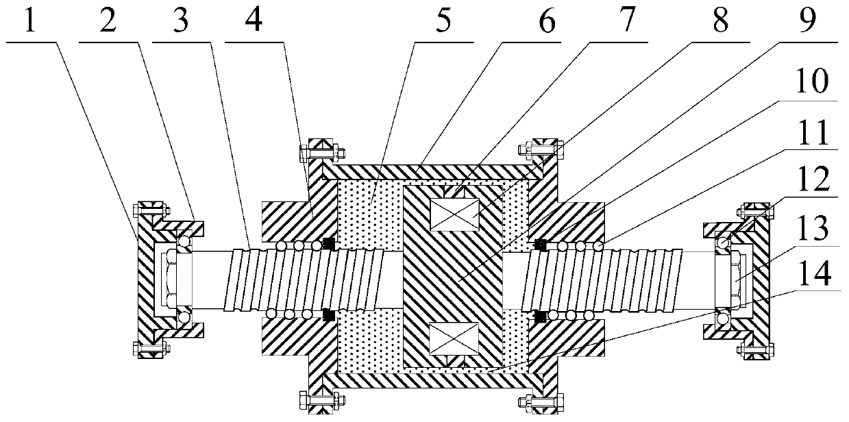 A magneto-rheological damper compound working mode large output method and damper