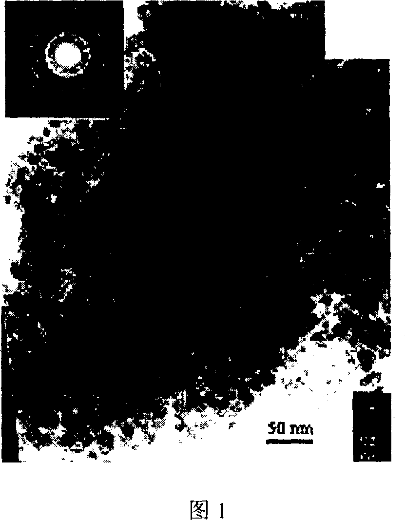 Prepn process of nanometer spinel type ferrite powder