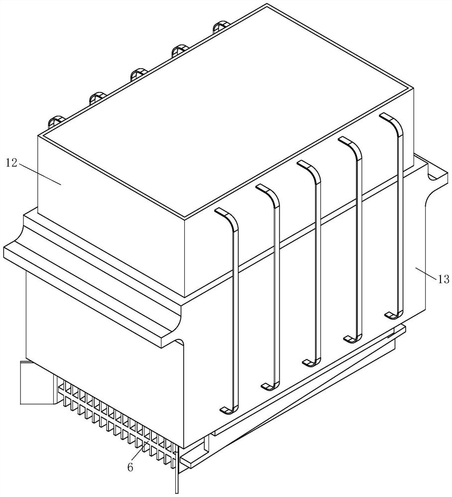 New energy automobile battery pack capable of dissipating heat through vibration