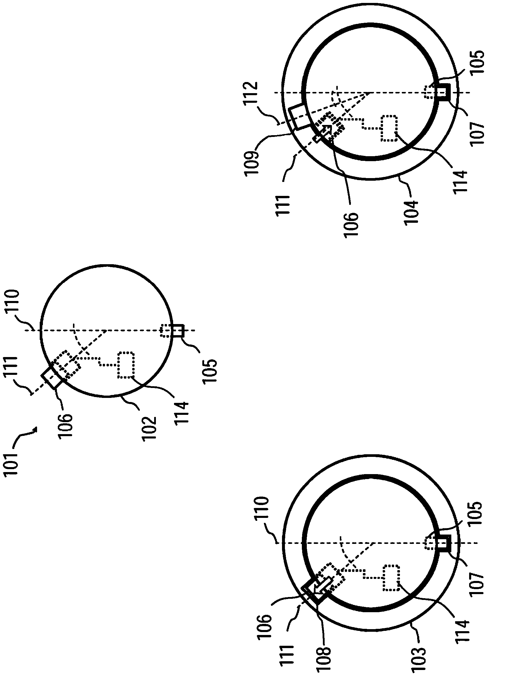 Illuminating element having a coding element